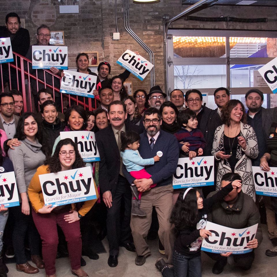 Jesus Chuy Garcia had the backing of progressive and some members of the old Harold Washington Coalition but his base is the Hispanic community. From the Garcia campaign website