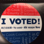 I Voted Sticker. Photo Courtesy of Ray Hanania