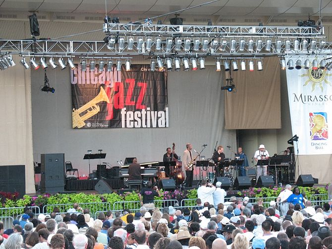 English: 2007 Chicago Jazz Festival at Petrill...
