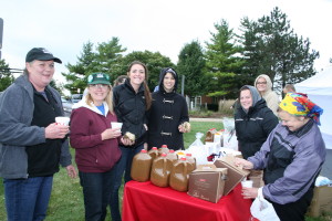 Supporters-trying-to-stay-warm-on-a-chilly-October-Saturday-morning-before-the-start-of-the-3rd-annual-Anti-Bullying-Community-Walk. Photos Copyright (C) 2015 Steve Neuhaus. All Rights Reserved