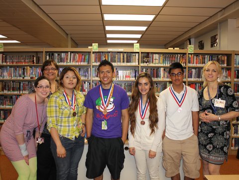 Morton students who participated in the National French Contest.