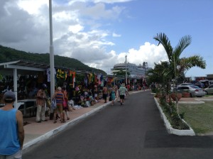 Port Ocho Rios tourist stands