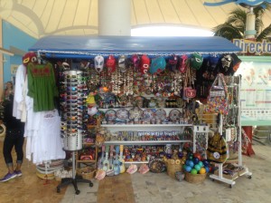tourist stand at Cozumel port