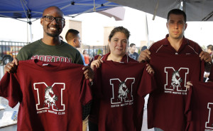 Morton High School Board members Kal Lwanga, Jessica Jaramillo-Flores, and Board President Jeffry Pesek.