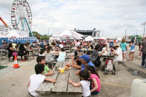 Thousands attend the annual Porky's Rib Fest at Toyota Park in Bridgeview. Copyright (C) 2015 Steve Neuhaus. All Rights Reserved. Permission granted to republish photo with full credit to Steve Neuhaus and the Illinois News Network