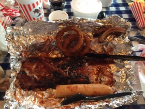 The ribs that took me forever to get at Portillos Restaurant in Orland Park