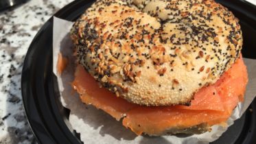 The New Yorker Lox and Bagel sandwich from Eggspress Cafe, 8660 N 2nd St, Machesney Park, IL 61115