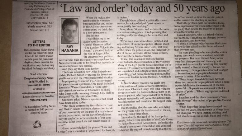 Ray Hanania's newspaper column continues in the Southwest Newspaper Group. Hanania has been writing since 1975.