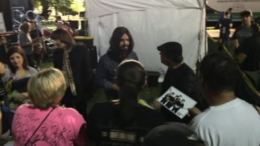 After show meet-and-greet with fans by Beatles Tribute band American English performing at Taste of Orland Park 2016